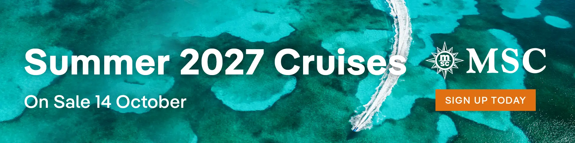 MSC Summer 2027 Cruises on sale 14th October